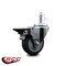Service Caster 3.5'' Thermo Rubber Wheel Swivel 7/16'' Grip Ring Stem Caster with Brake SCC-GR20S3514-TPRB-PLB-716138 - alternate 3